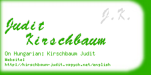 judit kirschbaum business card